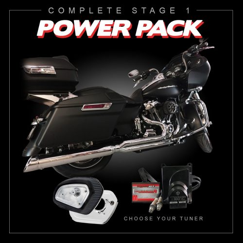 D&D 650Z-32T Chrome Billet Cat Complete Stage 1 Power Pack for 2017-2020 M8 Touring