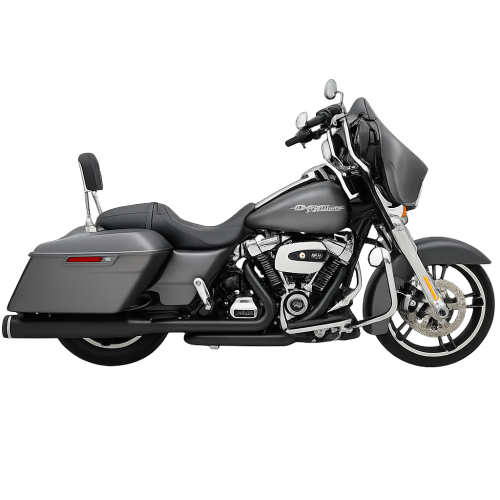 Khrome Werks 200810A 2-Into-2 black full exhaust for 2017-newer Harley-Davidson® Touring