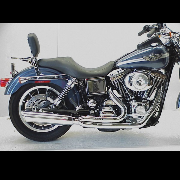 D&D Exhaust 525Z-32F Chrome Fat Cat 2 into 1 Exhaust for 1995-2005