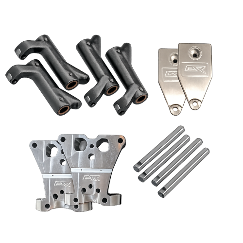 Cycle Solutions Rocker Box Performance Kit for 1999–2017 Harley Twin Cam engine components on white/transparent background