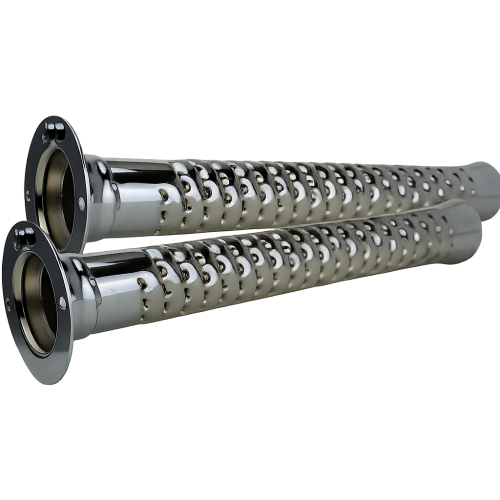 Khrome Werks 202712P louvered insert for 4.5" Khrome Werks Harley touring slip-ons exhaust baffle