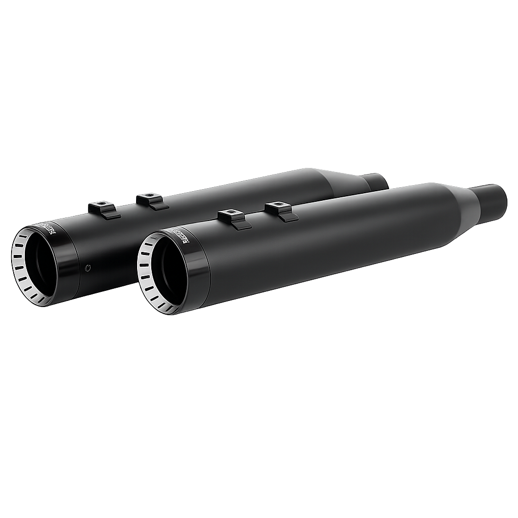 Khrome Werks 4.5" HP Plus Black Slip-On Mufflers for 1996-2016 Harley Touring - Image 2