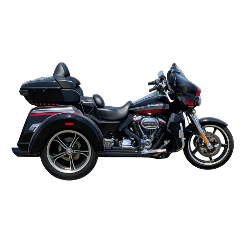 D&D Billet Cat 2-into-1 black exhaust for 2009-2016 Harley-Davidson® Touring and Trike models