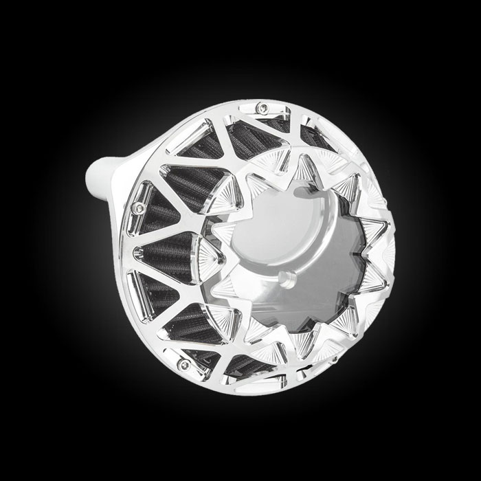 Arlen Ness Crossfire Chrome Performance Air Cleaner