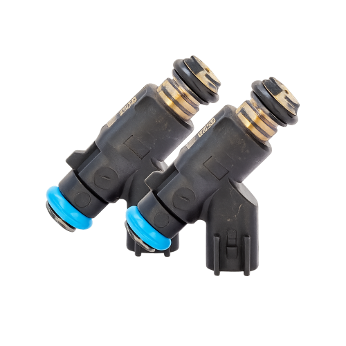 “Pair of Feuling 9944 6.2 g/s high-flow fuel injectors for Harley-Davidson motorcycles”