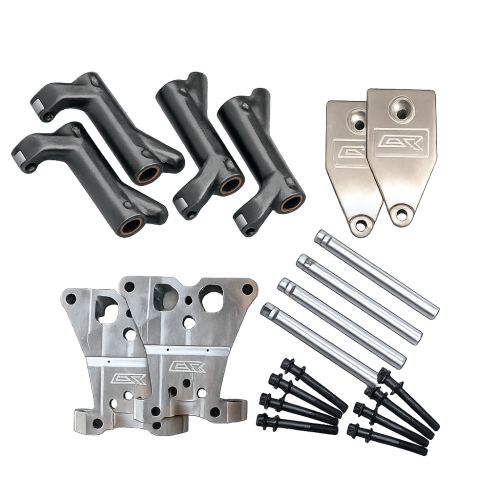 Rocker Box Performance Kit with Feuling Gorilla Kit components displayed for 1999–2017 Harley Twin Cam motorcycles