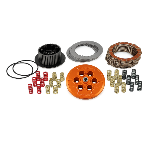 Barnett Scorpion billet clutch kit with pressure plate, friction plates, and heavy-duty springs for Harley-Davidson