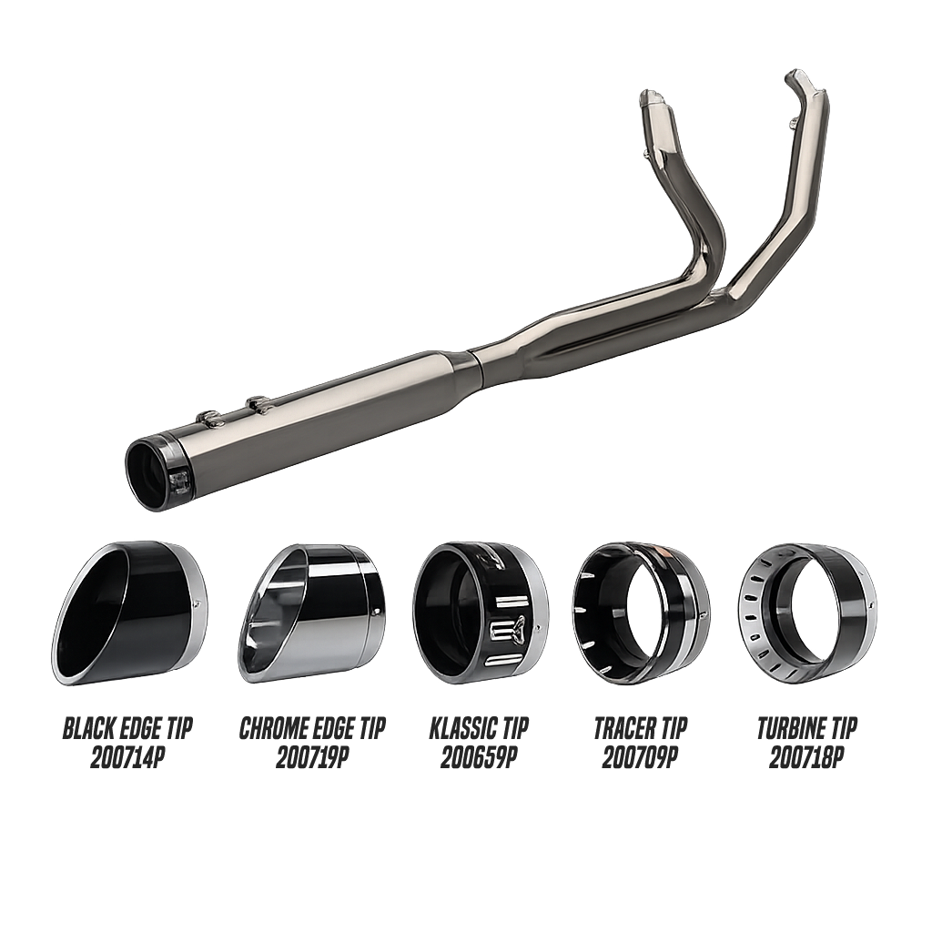 Khrome Werks 201775 Outlaw 2-Into-1 Eclipse Exhaust