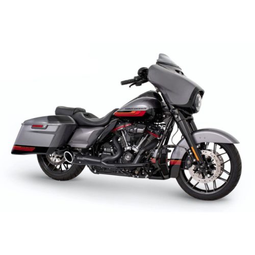 Freedom Performance black turnout 2-into-1 exhaust system with black tip and performance header design